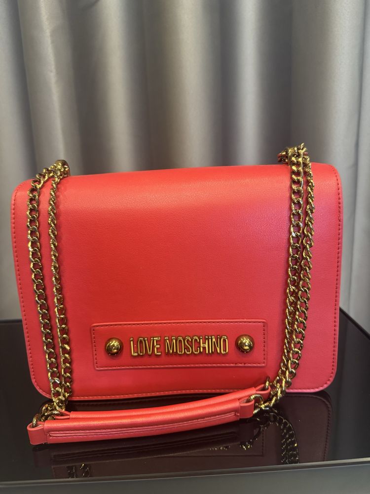 Кожена чанта Love Moschino