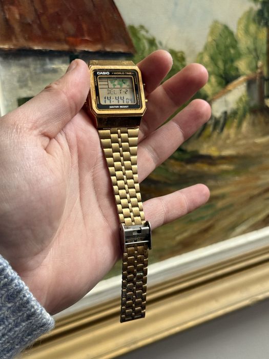 Casio A500W worldtime analog digital ceas