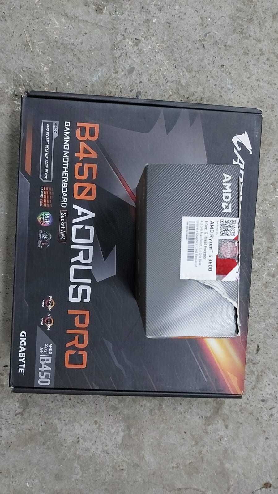 kit gaming  Gigabyte B450 AORUS PRO +Ryzen 5 3600 , noi