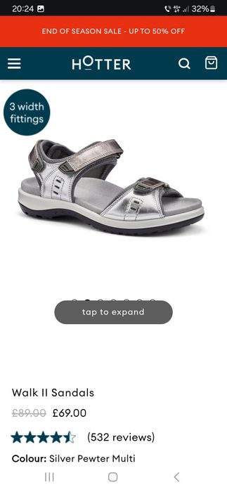 Sandale tehnice dama Hotter 41 42