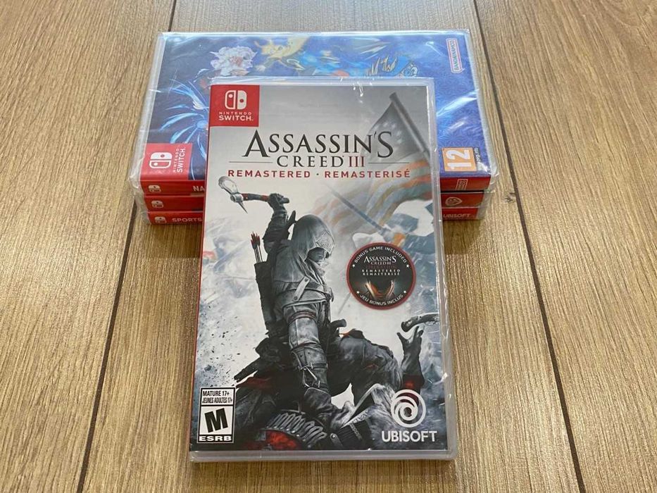 Новый Assassin's Creed 3+Liberation Remastered Nintendo Switch/Нинтенд