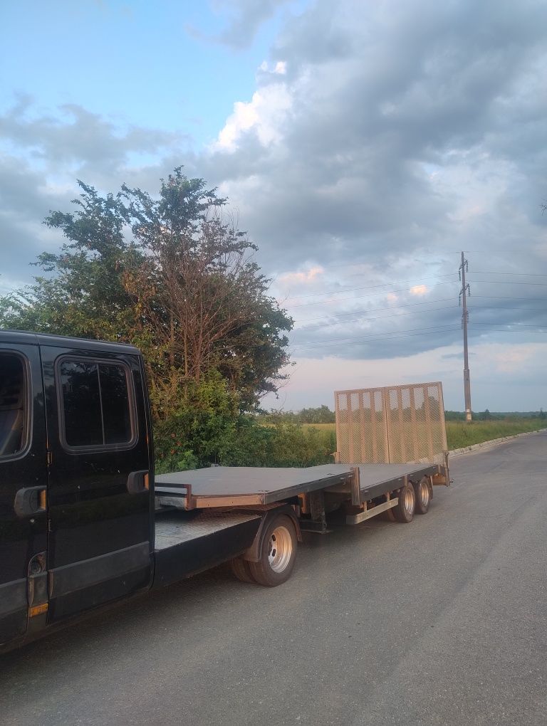 Tractari, transpot auto și utilaje, platforma auto și utilaje