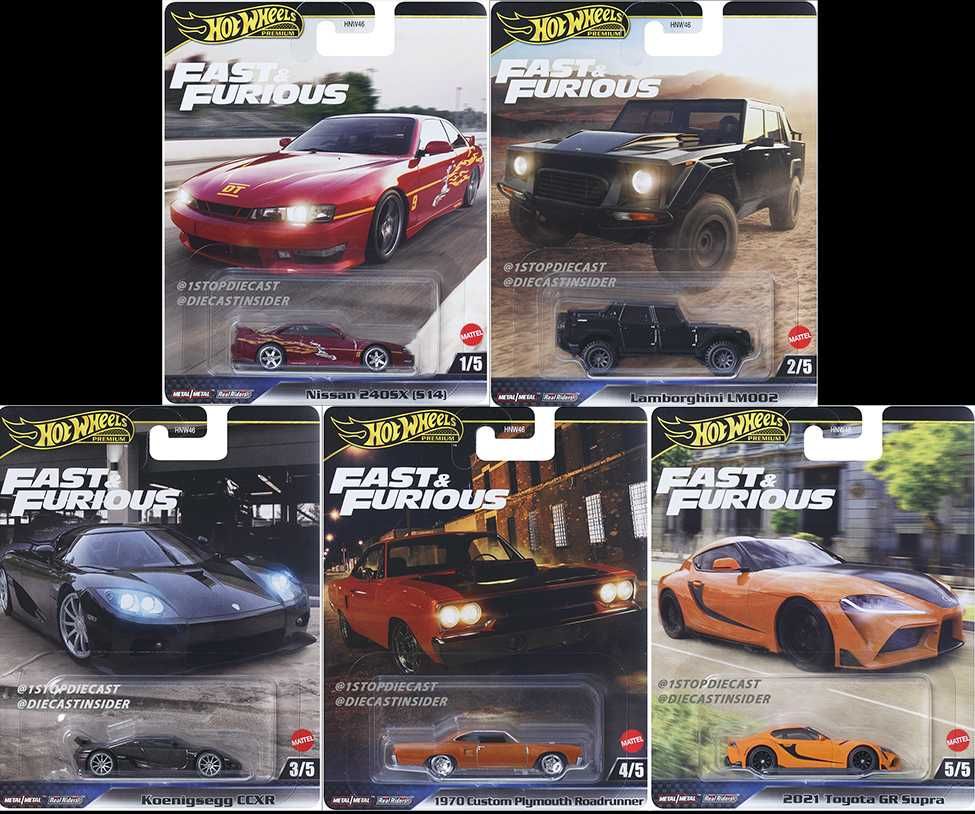 Hot wheels fast&furious, fast wagons
