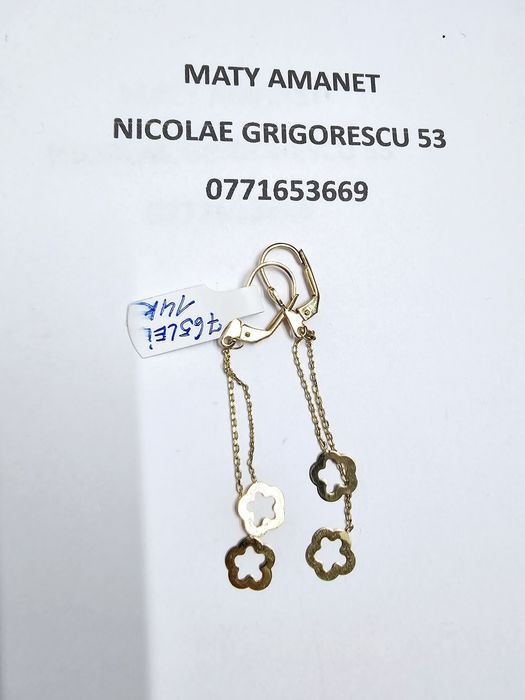 Maty Amanet Cercei din aur 14 k 1.82 g cod 229