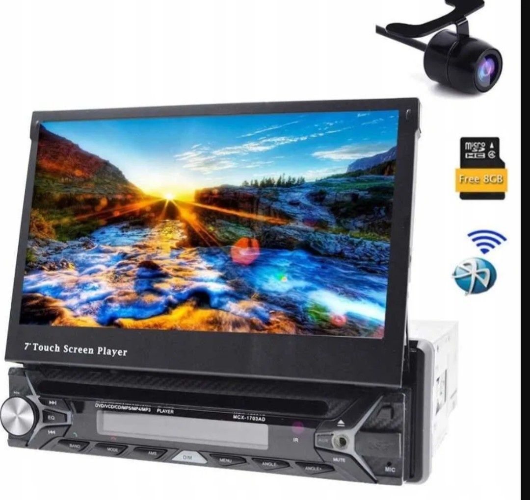 Мултимедия 7" HD единичен 1 Din MCX-1703AD  DVD плейър Стерео