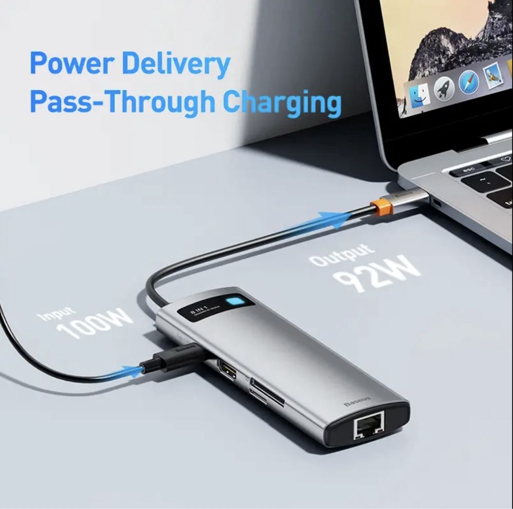 Baseus USB Hub Type C to HDMI-compatible USB 3.1 Hub Adapter 10Gbps