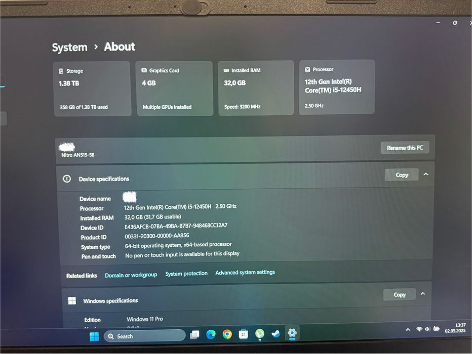 Laptop Gaming Acer Nitro 5