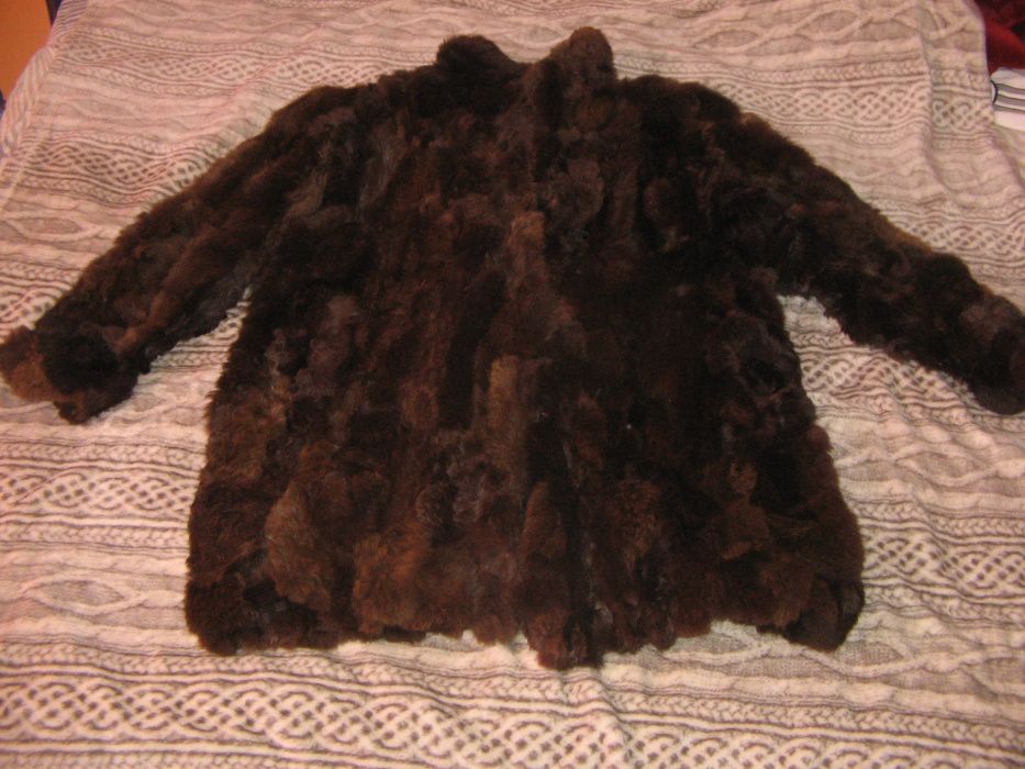 Дамско палто -естествен косъм