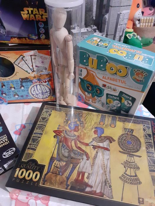 Monopoly nou nout,puzzle egipt,Globe Whizz,Star Wars nava Revell