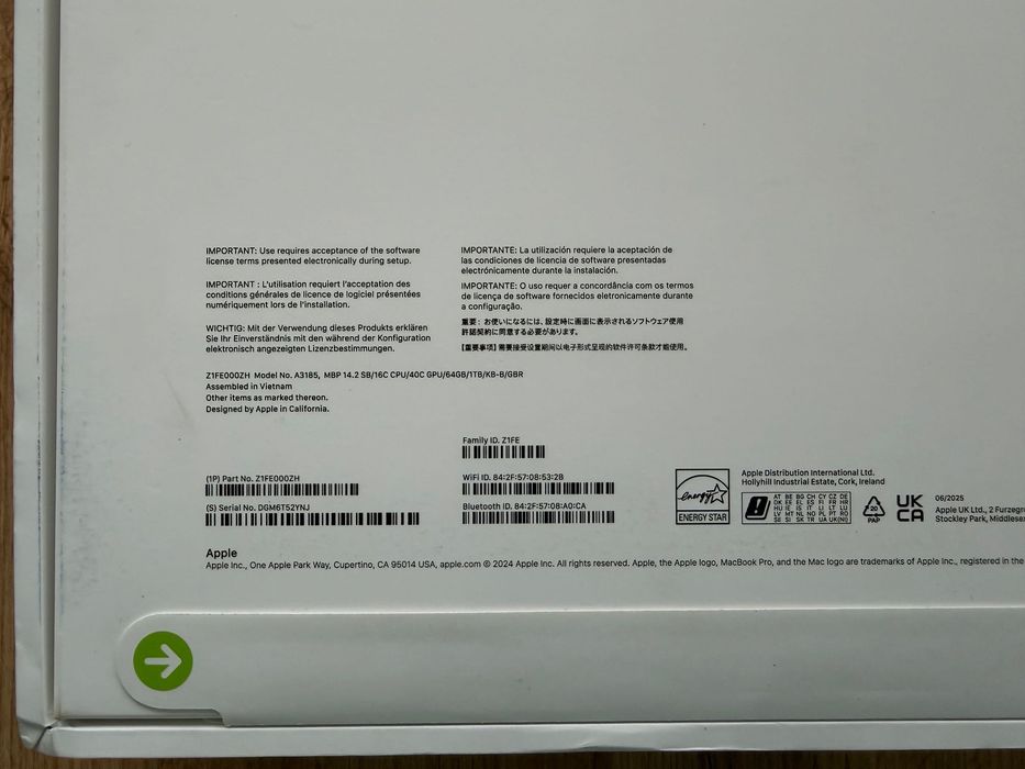 ЧИСТО НОВ MacBook Pro 14" M4 MAX 16-CPU, 40-GPU, 64GB RAM, 1TB SSD