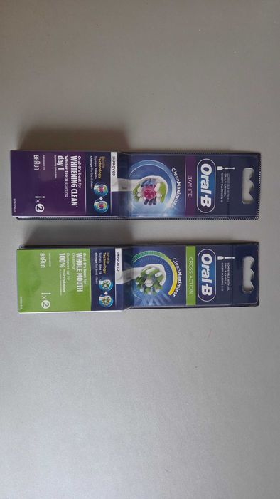 Rezerve periuta electrica Oral-B, Cross Action, 2 buc, 3D White, 2 buc