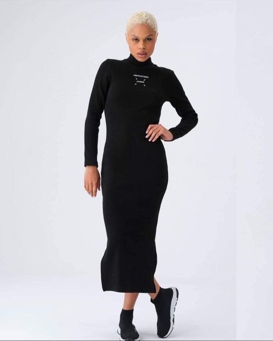 Дълга бандажна рокля