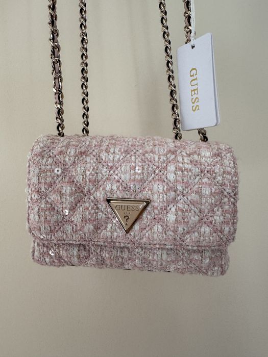 Чисто нова розова малка чанта GUESS guilly mini 2