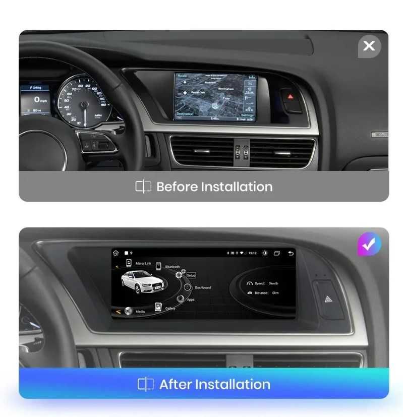 Navigatie Android 12 Dedicata AUDI A5 . Carplay , Android auto