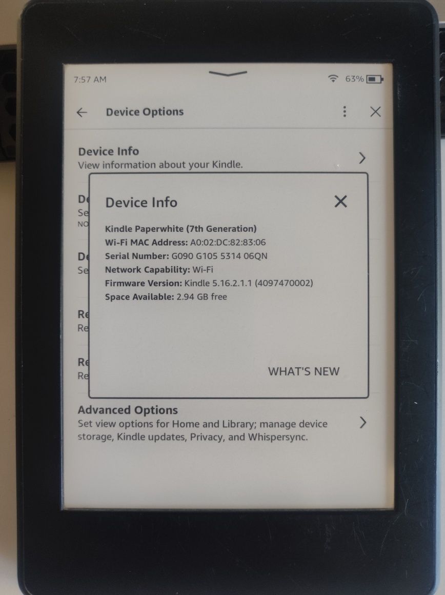 Четец Kindle Paperwhite 7