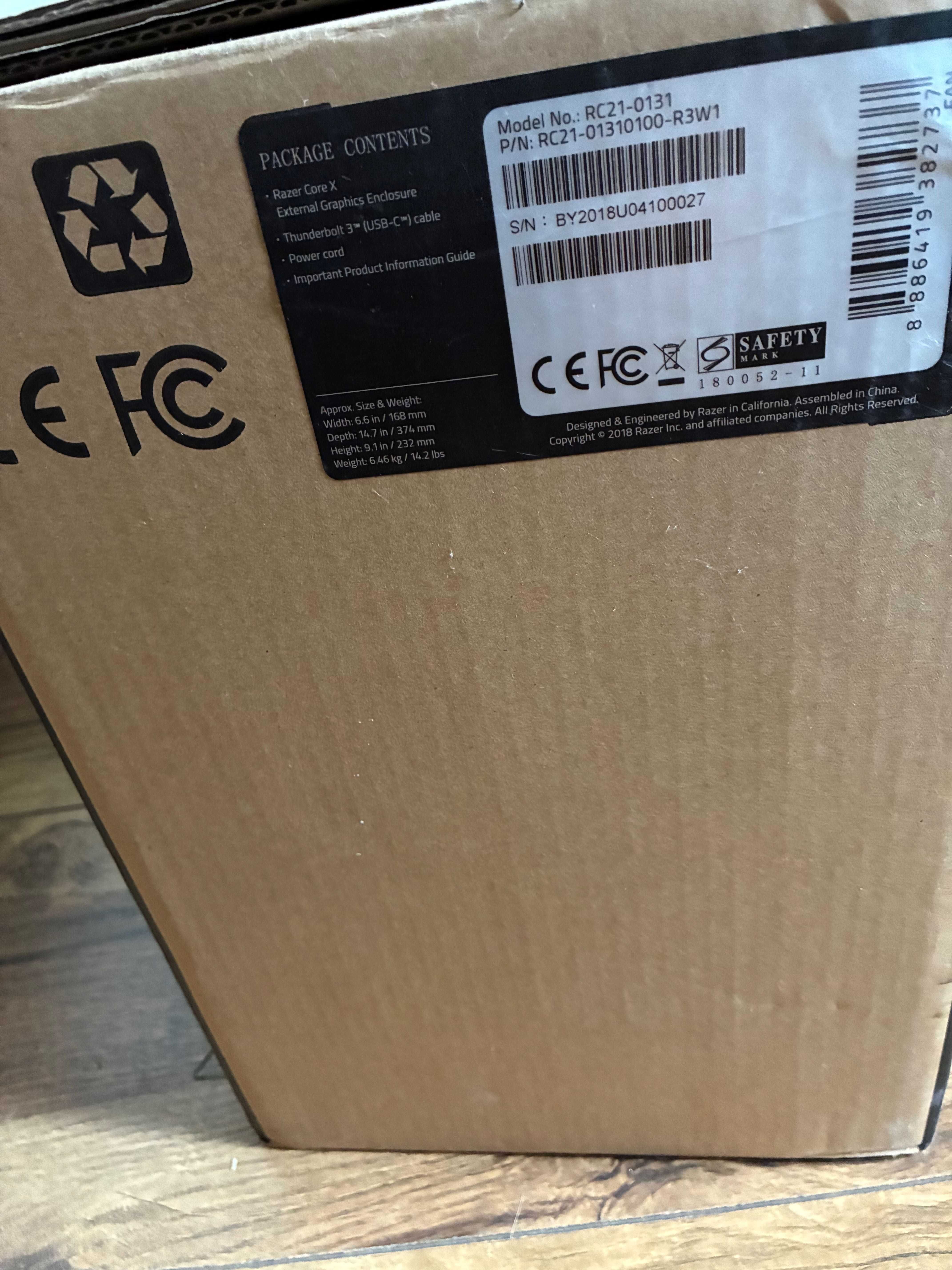 Razer Core X (черна) – външна кутия за видеокарта eGPU