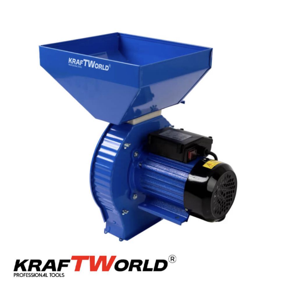Фуражомелка KraftWorld 3.9kW Комплект с 4 Сита – Ярмомелка