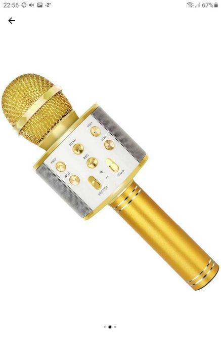 Microfon Karaoke cu Bluetooth si boxa încorporata,nou