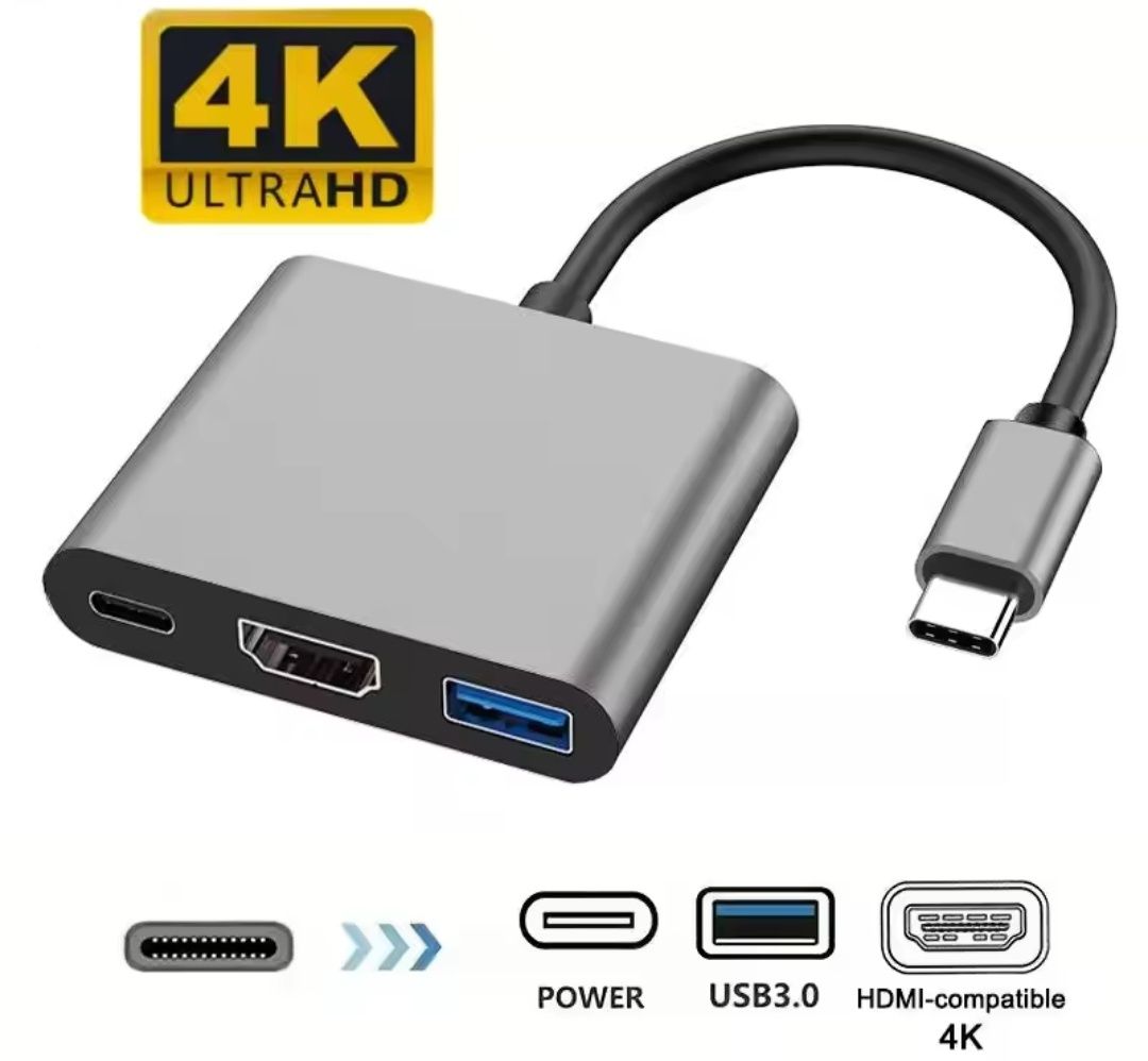 Tip C Hub MacBook Laptop Type C HDMI 3in1