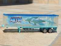 Macheta semiremorca trailer camion transparent Aquarium Majorette