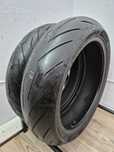 Set anvelope moto 120 70 17 cu 160 60 17 Pirelli rosso 3