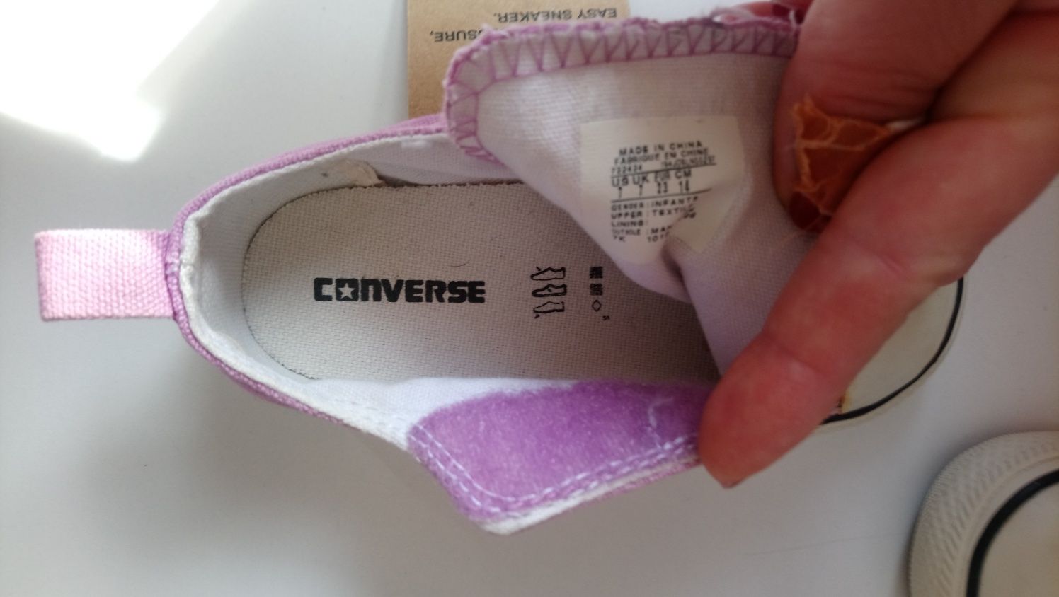 Детски кецове Converse, номер 23 за 20 лв.