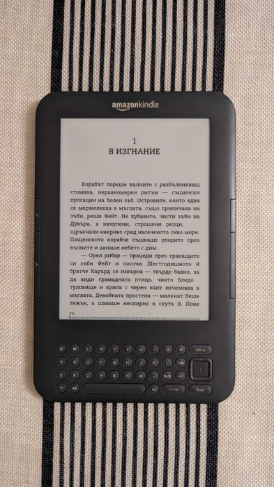 Четец за електронни книги Kindle 3, Keyboard