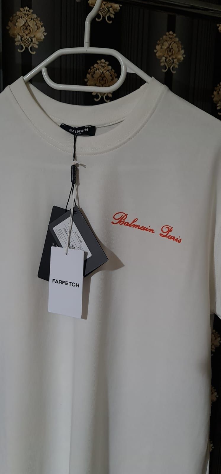 Tricou Off white alien / BALMAIN premium