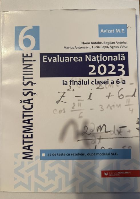 Evaluarea Nationala 2023 Matematica si stiinte