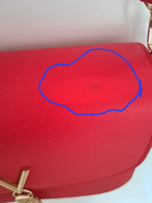 Vand geanta de umar Valentino Divina Rosso - noua