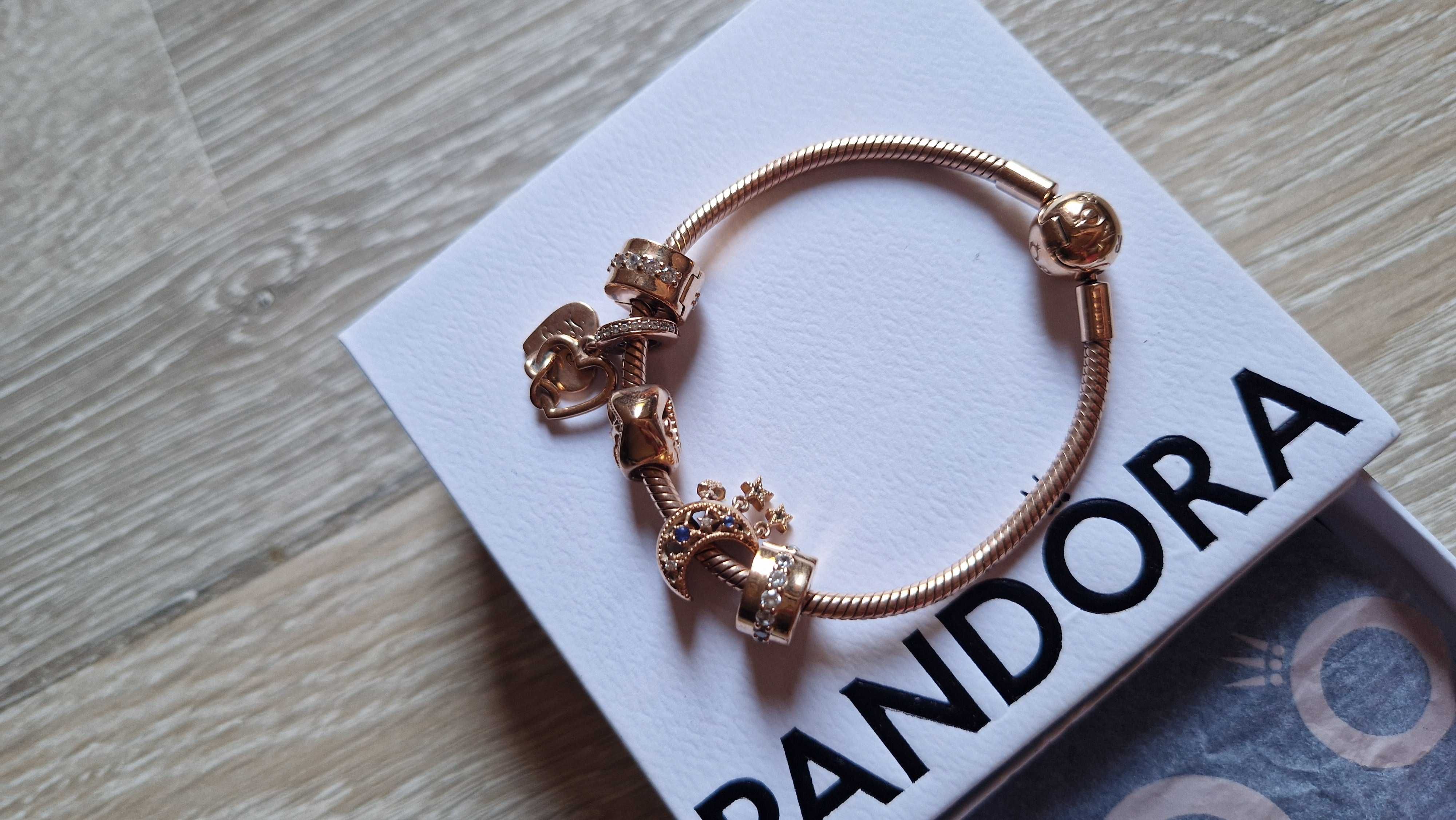 Розово злато гривна  Pandora