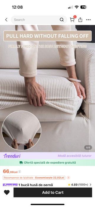 2 huse mari de canapea