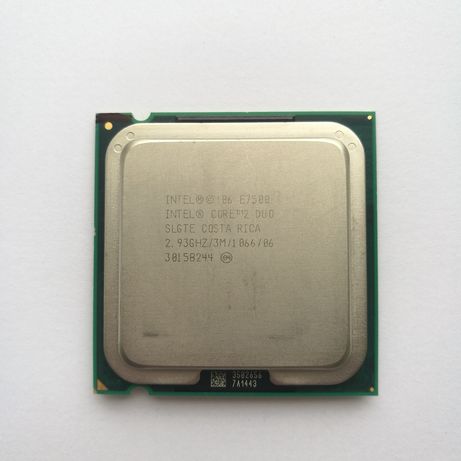 Процессора Core2Duo, Dual Core. 2.93ghz. E7500, E5200, E7400.