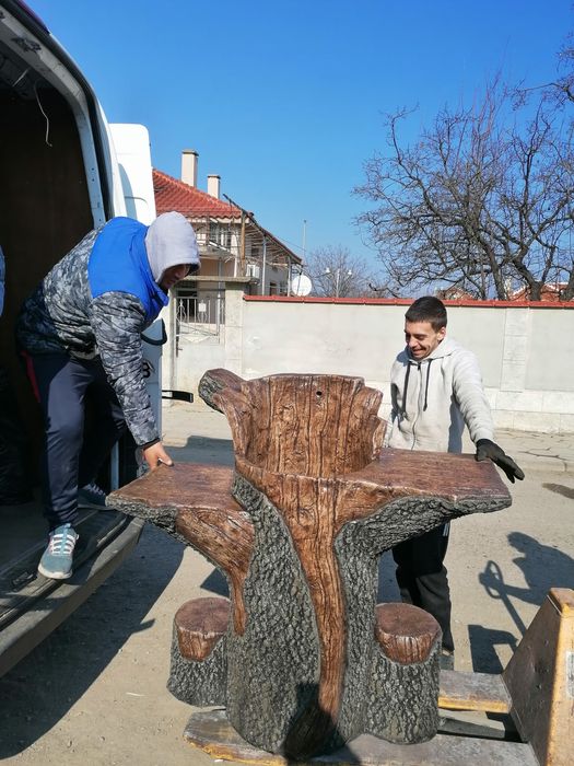 Градински чешми от декоративен бетон