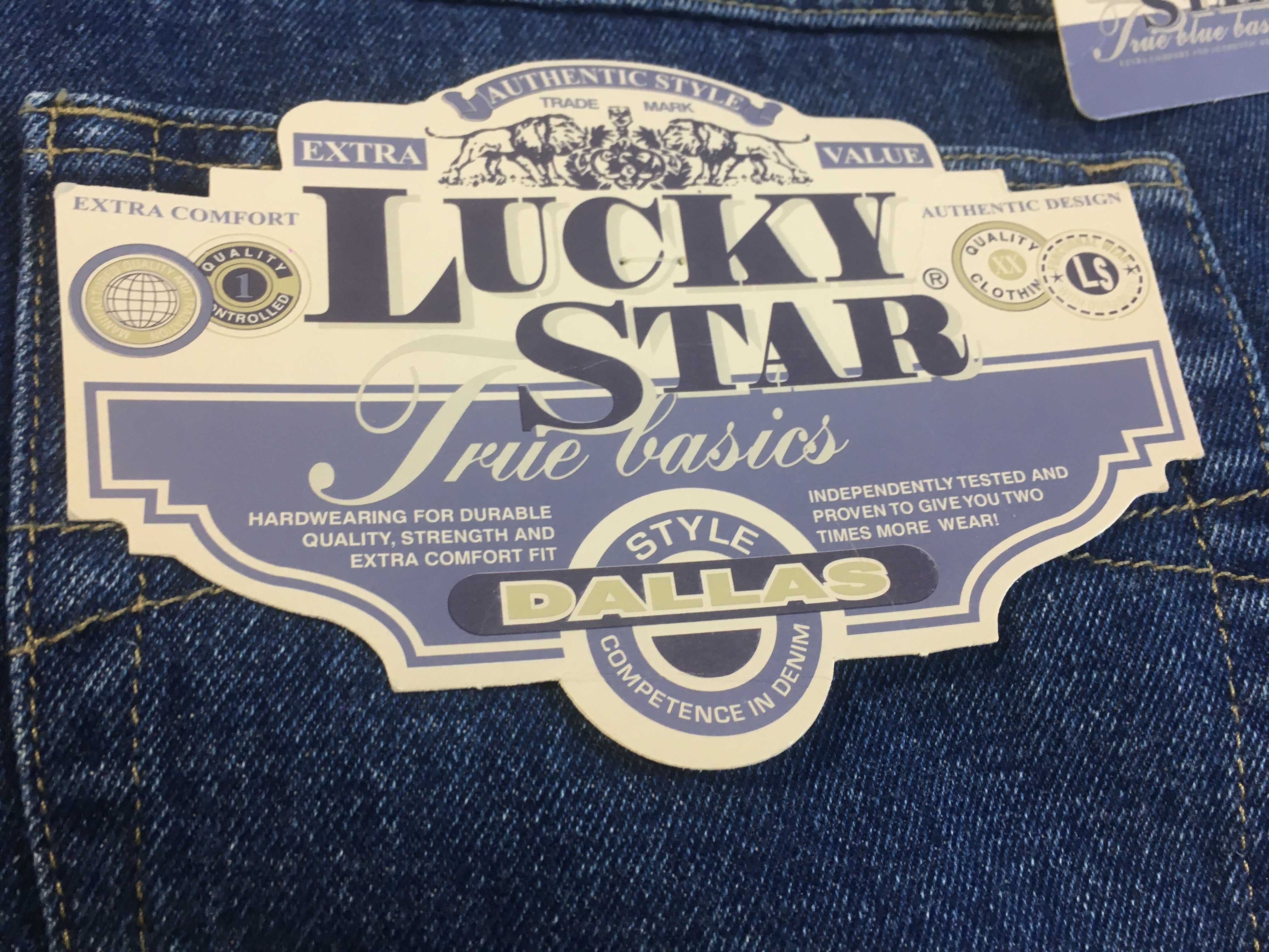 LUCKY star jeans, 132 см талия