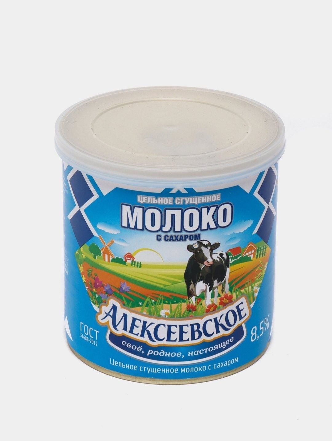 Сгущённое молоко Алексеевское. 360 гр.