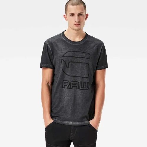 Оригинална тениска G-Star Raw Nact S нова мъжка сива