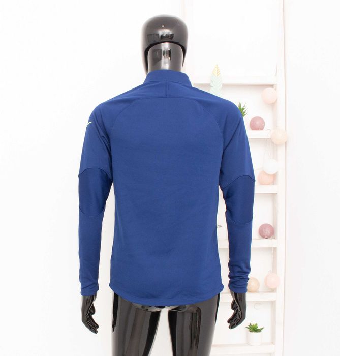Nike оригинален мъжки суичър тренирочъчна блуза 1/2 цип подплатен S