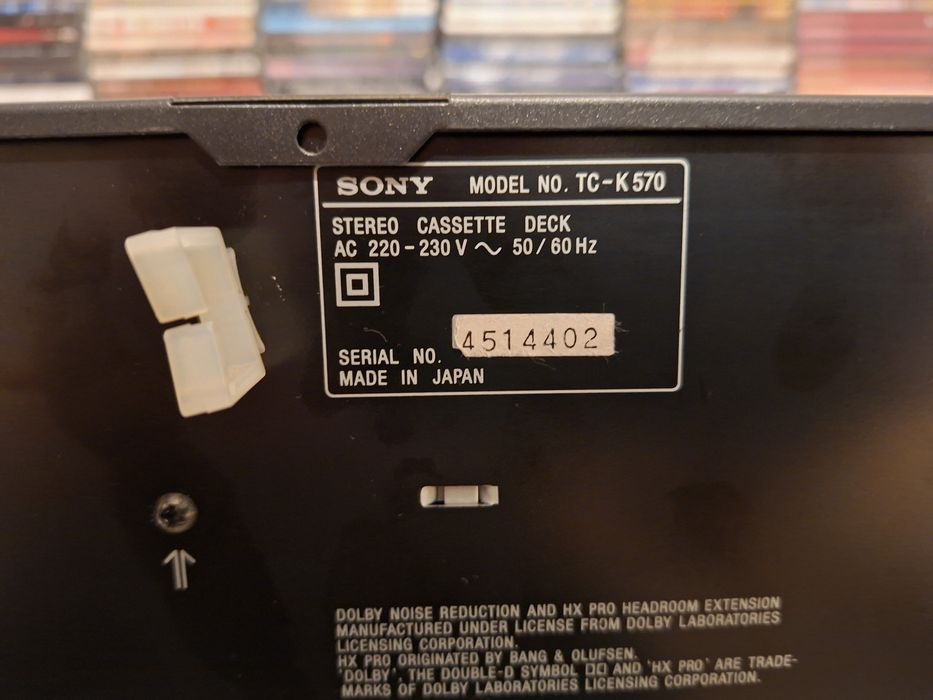 Casetofon deck 3 capete Sony TC-K570