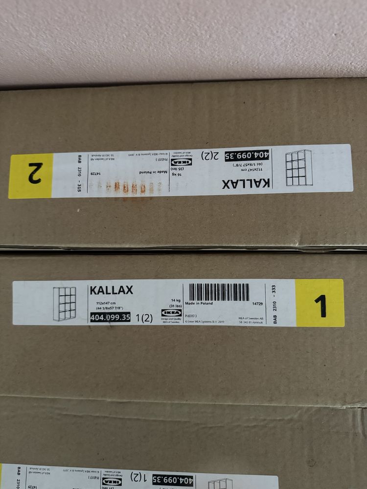 Rafturi Ikea Kallax NOI, SIGILATE