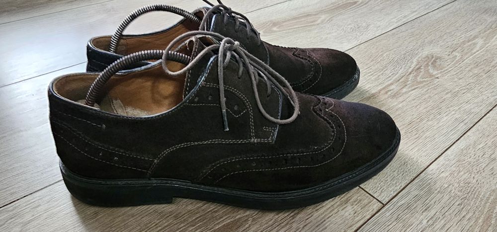 Pantofi piele naturala întoarsă diferite modele 42