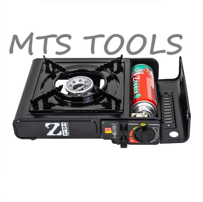 Aragaz portabil camping dubla alimentare butelie spray sau gaz