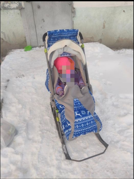 Коляска- санки с колесами