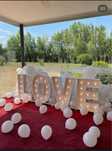 Litere LOVE volumetrice