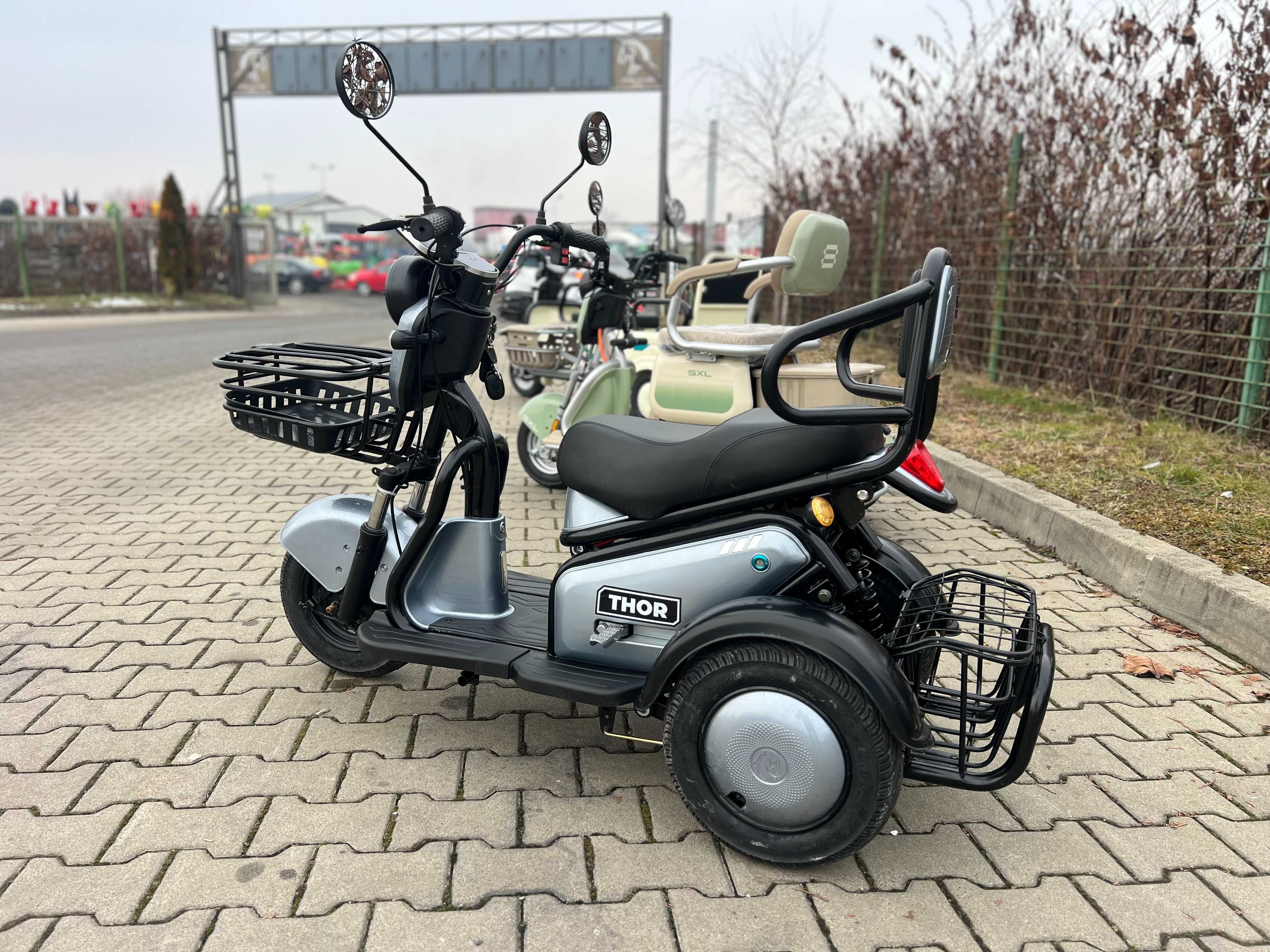 Triciclu electric tuk-tuk nou ThorTrixy Agramix