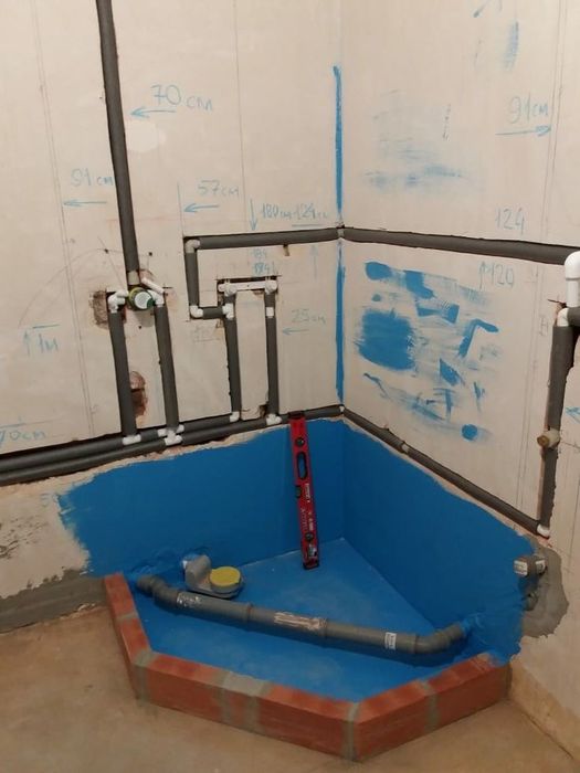 Ремонт ванной комнаты под ключ (кафель, гипсокортон, сантехника)