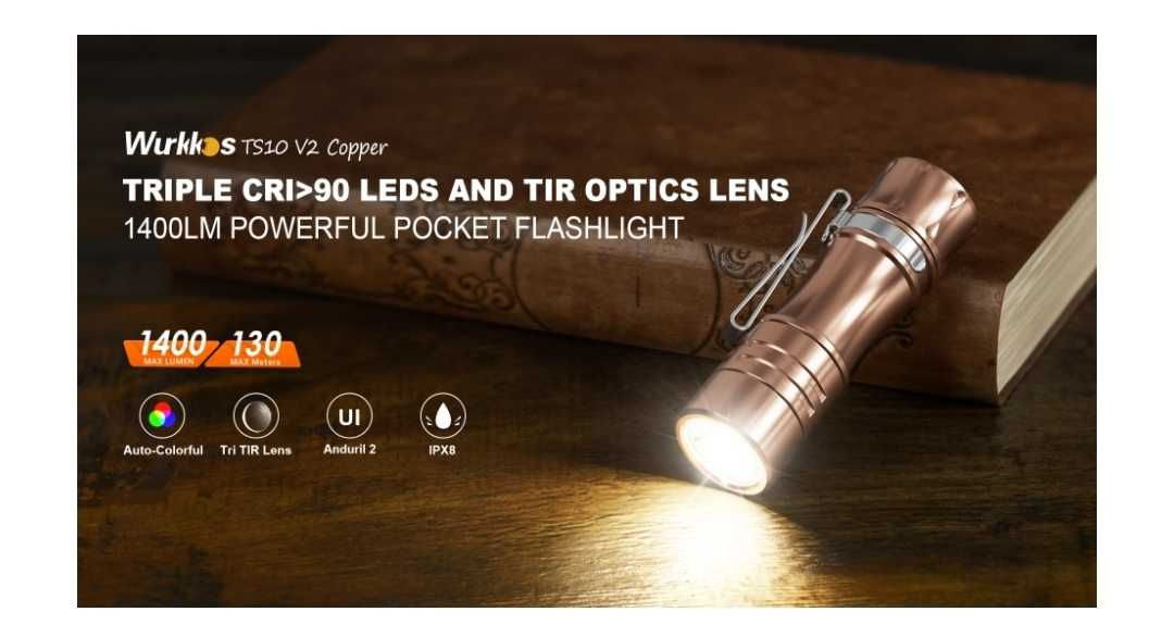 Фенер Wurkkos TS10 V2 Copper 4000k