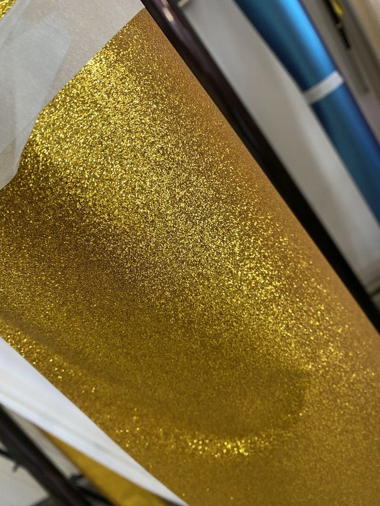 Autocolant glitter gold ( galben )