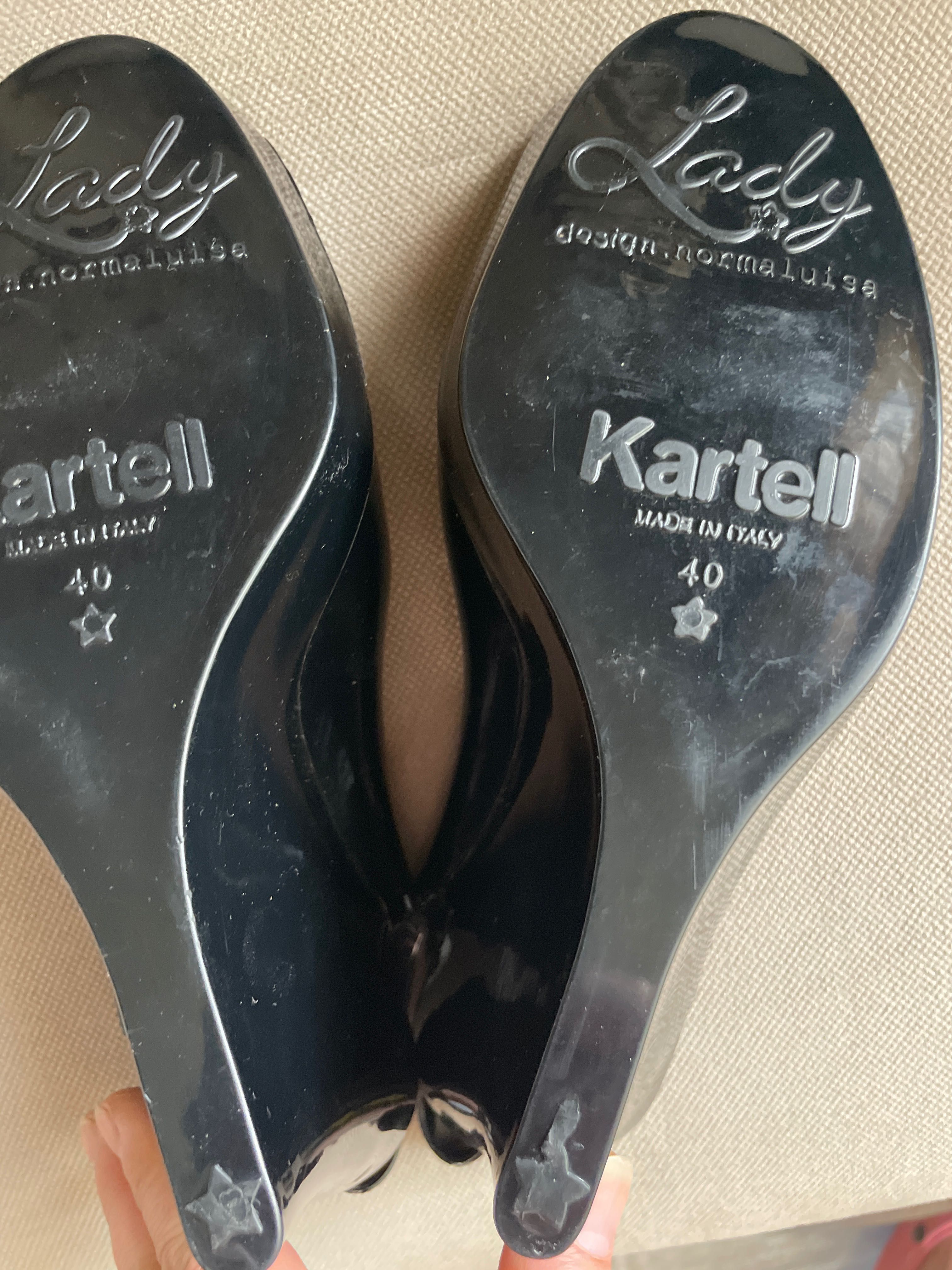 Нови италиянски силиконови сандали на платформа Kartell