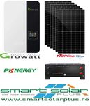 KIT FOTOVOLTAIC Growatt 6kw+Acumulator LIfepo4/3,3kw +Presetare montaj